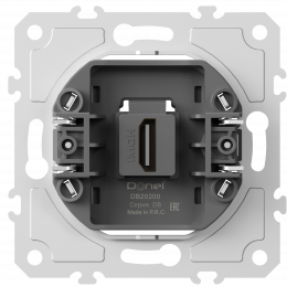 Механизм HDMI 2.0a, черный, разъем Type A 180° 4K Full HD @ 60 Hz 3D, HDR, серия DB DB20200