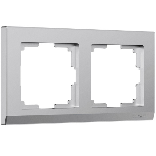 Купить Рамка из поликарбоната на 2 поста Stark серебряный матовый в rum24.ru