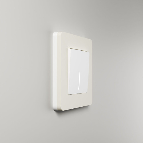 Купить Рамка из поликарбоната на 1 пост Split айвори/белый, soft-touch в rum24.ru фото: 6