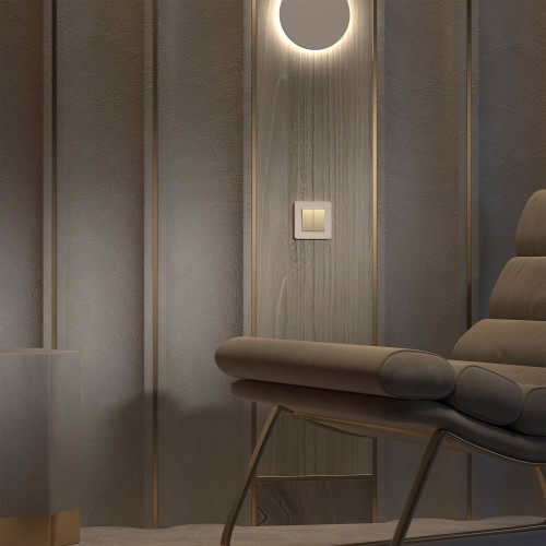 Купить Рамка из поликарбоната на 1 пост Split айвори/белый, soft-touch в rum24.ru фото: 4