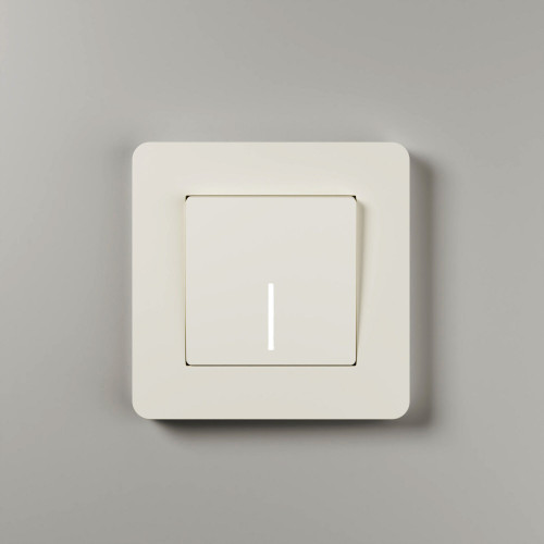 Купить Рамка из поликарбоната на 1 пост Split айвори/белый, soft-touch в rum24.ru фото: 7