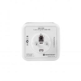 Разветвитель Cube Original 4 Euro 16A, 3 USB 2A+C с блоком 5В/3.0А RocketSocket, цвет белый-серый