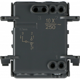 Механизм переключателя 1-клавишного для скрытой установки, IP55, серия W55 DIP10600