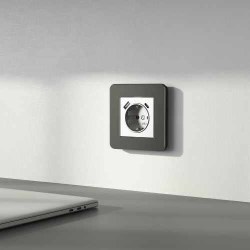 Купить Рамка из металла на 1 пост Platinum черный алюминий в rum24.ru фото: 5