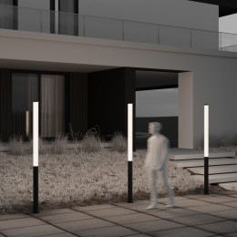 Садово-парковый светильник Ster 3000 100W IP65 Черный Maytoni O467FL-L100B3K