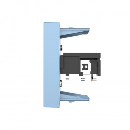 Розетка стерео аудио TRS JACK 6.3 мм Livolo, цвет синий (механизм)