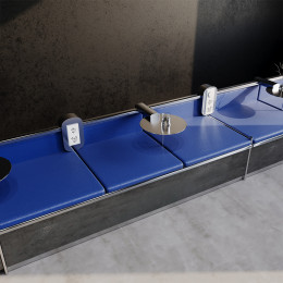 Рамка пластиковая VOLTUM S70 на 3 поста, (белый глянцевый) VLS100301