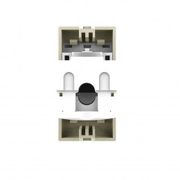 Розетка интернет RJ-45 кат. 6 Livolo, цвет жемчужный (механизм)