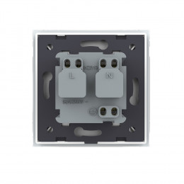 Розетка электрическая 16A с водонепроницаемой крышкой Livolo, 1 пост, цвет белый