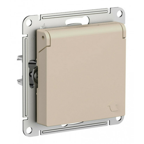 Купить ATN001246 Atlasdesign РОЗЕТКА с заземл. со шторк. с крышкой, 16А, IP20, механизм, Песочный Schneider Electric в rum24.ru