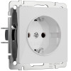 Купить Розетка с заземлением (белый акрил) Werkel W1171041 в rum24.ru