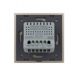 Двухклавишный сенсорный выключатель Livolo, 1 пост, цвет шампань