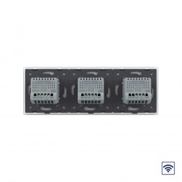 Сенсорный выключатель Livolo с функцией радиоуправления, 6 клавиш (2-2-2), 3 поста, цвет белый