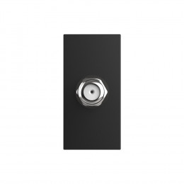 Спутниковая SAT-розетка LIVOLO черная BB-C7-1ST-12 (механизм)