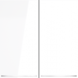 Выключатель встраиваемый VOLTUM S70 двухклавишный с подсветкой (белый глянцевый) VLS020201