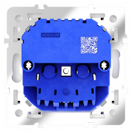 Розетка встраиваемая VOLTUM S70 с заземлением и защитными шторками, с USB, A+С, (белый глянцевый) VLS040501