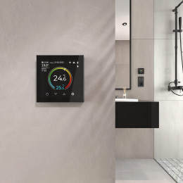 Умный сенсорный терморегулятор с LCD дисплеем черный Werkel W1851108