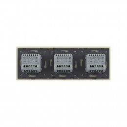 Сенсорный выключатель Livolo 3 клавиши (1-1-1), 3 поста, цвет жемчужный