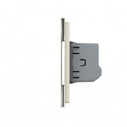 Сенсорный выключатель Livolo 3 клавиши (1-1-1), 3 поста, цвет жемчужный