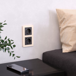 Рамка из акрила на 2 поста Acrylic айвори