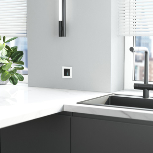 Купить Рамка из стекла на 1 пост Favorit белый матовый в rum24.ru фото: 4