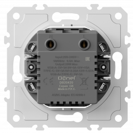 USB зарядное устройство, 20Вт тип A,С , серия DB DB20420
