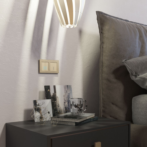 Купить Рамка из металла на 2 поста Аluminium шампань алюминий в rum24.ru фото: 5