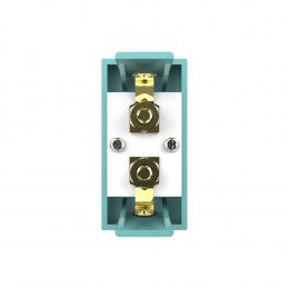 Розетка акустическая Livolo, цвет зеленый (механизм)