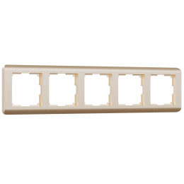 Рамка из поликарбоната на 5 постов Stream шампань