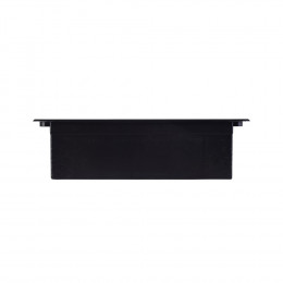 Выдвижной горизонтальный модуль RocketSocket в столешницу для розеток Livolo 3 поста, черный