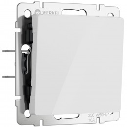 Выключатель одноклавишный (белый акрил) Werkel W1110041