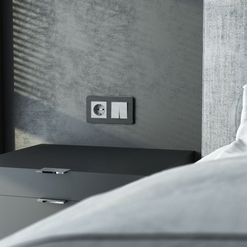 Купить Рамка из металла на 2 поста Platinum черный в rum24.ru фото: 7