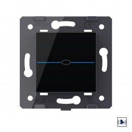 Дверной звонок LIVOLO Quadro 1 клавиша Черный (механизм)