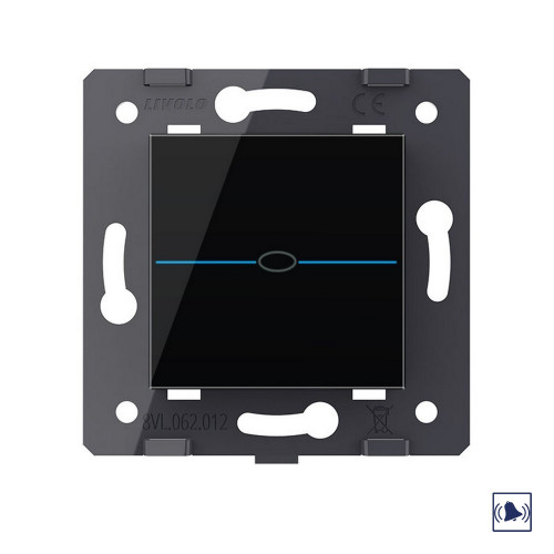 Купить Дверной звонок LIVOLO Quadro 1 клавиша Черный (механизм) в rum24.ru фото: 2