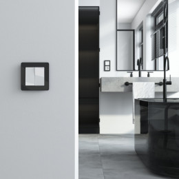 Выключатель двухклавишный проходной (белый акрил) Werkel W1122041