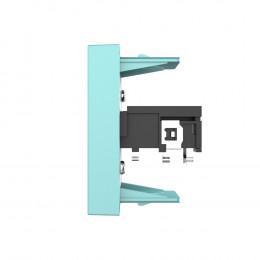 Розетка стерео аудио TRS JACK 6.3 мм Livolo, цвет зеленый (механизм)