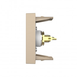 Розетка мультимедийная VIDEO RCA LIVOLO золотая BB-C7-1VD-13 (механизм)