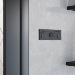 Рамка из поликарбоната на 3 поста Hammer черный