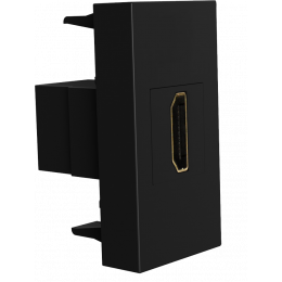 Розетка HDMI, 1мод., черн. (22.5х45мм) DECF29AN