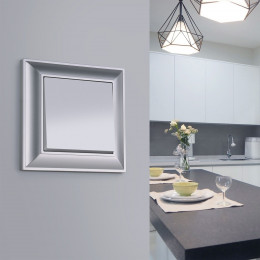 Рамка из поликарбоната на 1 пост Fiore серебряный