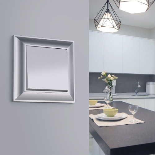 Купить Рамка из поликарбоната на 1 пост Fiore серебряный в rum24.ru фото: 2