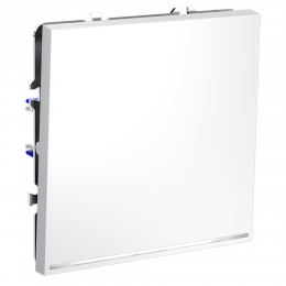 Выключатель встраиваемый VOLTUM S70 одноклавишный с подсветкой (белый матовый) VLS010202