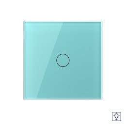 Одноклавишный сенсорный Адаптивный диммер Livolo, 1 пост, цвет зеленый