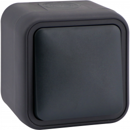 Переключатель 1-клавишный накладной, цвет антрацит, IP55, серия W55 DIP10628