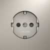 Купить Розетка встраиваемая VOLTUM S70 с заземлением и защитными шторками, (кашемир) VLS040203 в rum24.ru фото: 6