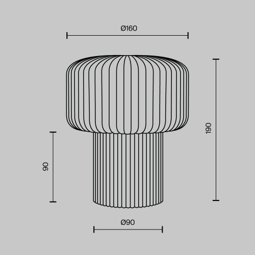 Купить Настольный светильник Omaggio в rum24.ru фото: 8