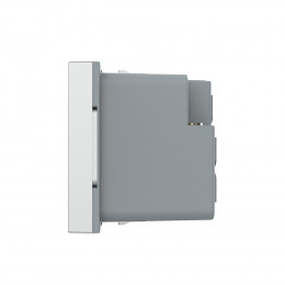 Розетка электрическая 1/2 с заземлением 13A Livolo, цвет серый (механизм)