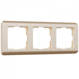 Рамка из поликарбоната на 3 поста Stream шампань