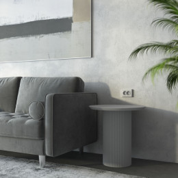 Рамка из поликарбоната для двойной розетки Hammer серебряный