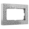 Купить Рамка из поликарбоната для двойной розетки Hammer серебряный в rum24.ru